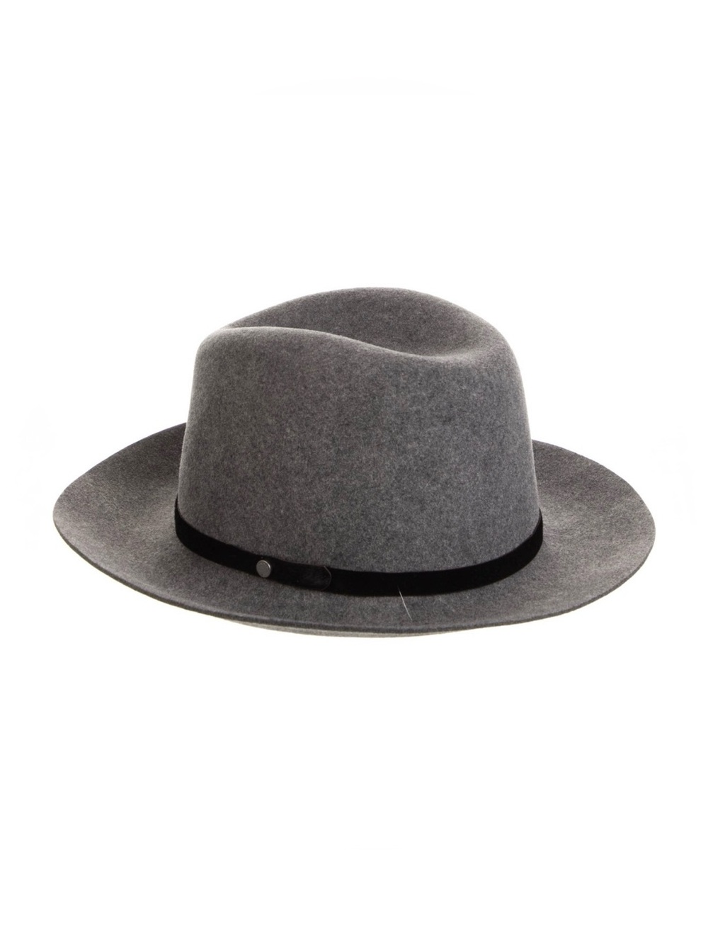 Rag and Bone Grey Wool Floppy Brim Fedora-Sz M